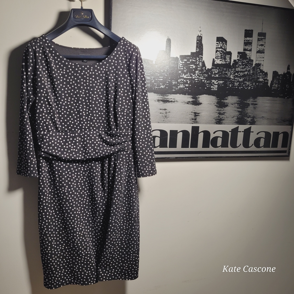 Ann Taylor Black and White Polka Dot Dress